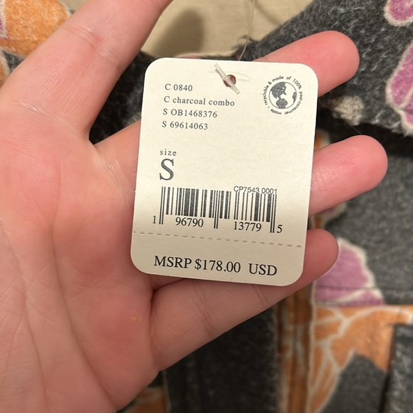 24. NWT Free People Printed Ruby Jacket - Picture 7 of 12